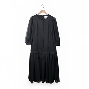 chinese dress ladies Black & Tan Printed Floral Bennett Maxi Dress